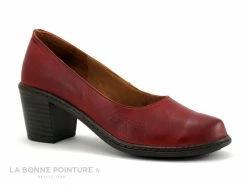 Budget ⌛ Femme Karyoka CABET Bordeaux - Escarpin Talon Large ?