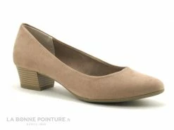 Vente flash ✔️ Femme Marco Tozzi - 22305-34 Nude - Escarpin Beige Petit Talon ⭐