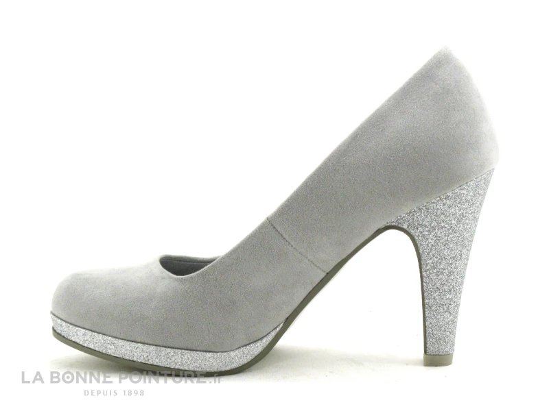 Bon marché ? Femme Marco Tozzi 2-22441-30 Grey - Escarpin Gris Talon Haut ? 3 Bon marché ? Femme Marco Tozzi 2-22441-30 Grey - Escarpin Gris Talon Haut ? – Image 3