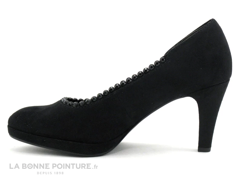Bon marché ? Femme Marco Tozzi 2-22409-21 Black - Perles Noires Pourtour - Escarpin ? 3 Bon marché ? Femme Marco Tozzi 2-22409-21 Black - Perles Noires Pourtour - Escarpin ? – Image 3