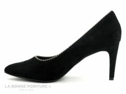 Promo ? Femme Enza Nucci QL3304 - Noir - Perles Argents - Escarpin Talon Aiguille ? -Mustang Shop unnamed file 1291