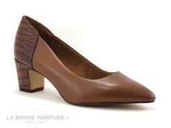Budget ? Femme Tamaris 1-22404-25 Brandy Comb - Escarpin Marron Et Croco ?