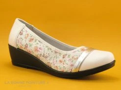 Top 10 ? Inéa Femme Inea IDOLE Fleur Blanc - Escarpin Compense ?