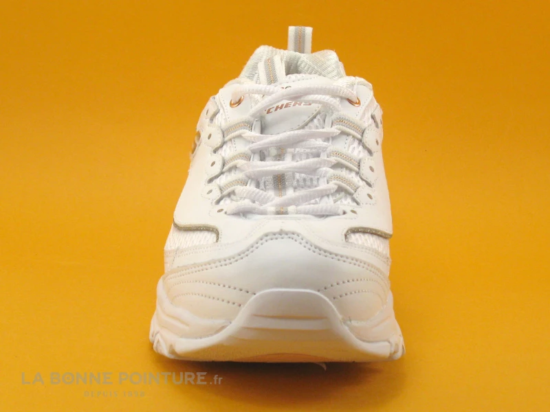 Budget ? Skechers Dlites Copper Divine - 13145 - Basket Blanche Femme ? 2 Budget ? Skechers Dlites Copper Divine - 13145 - Basket Blanche Femme ? – Image 2