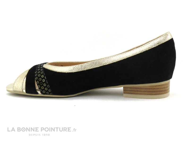 Vente flash ? Femme Fugitive FUMEE LPIJN11 Velours Noir - Or - Ballerine ? 3 Vente flash ? Femme Fugitive FUMEE LPIJN11 Velours Noir - Or - Ballerine ? – Image 3