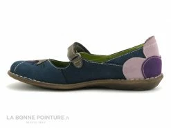 Promo ? Femme Jungla 4096 Bleu Rose Violet - Ballerine Velcro ❤️ -Mustang Shop unnamed file 1807