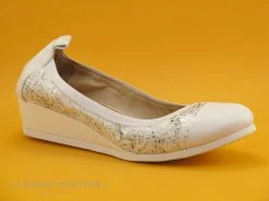 Le moins cher ? Femme Fugitive FAST Blanc - Ballerine Compensee ⭐