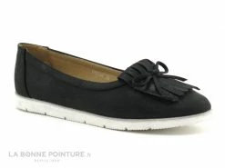 Meilleure vente ⭐ Femme Enza Nucci - JF3104 Noir - Patte Frange - Ballerine ?