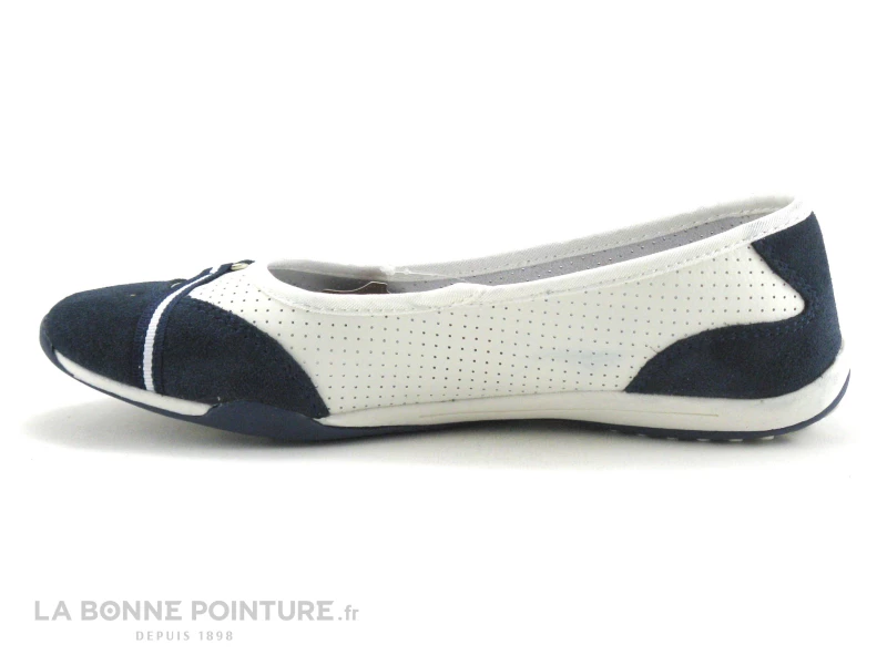 Tout neuf ? Femme Sweet R MATADORA Blanc - Bleu Marine - Ballerine Souple ? 2 Tout neuf ? Femme Sweet R MATADORA Blanc - Bleu Marine - Ballerine Souple ? – Image 2