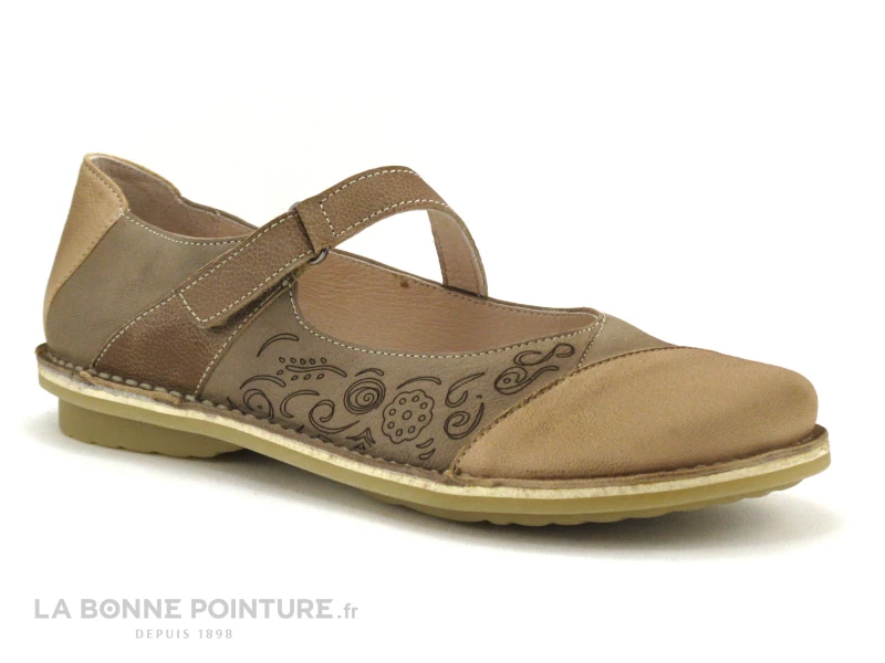 Meilleur prix ? Femme Alce ? Shoes 9047 Taupe - Ballerine Bride Velcro ? 1 Meilleur prix ? Femme Alce ? Shoes 9047 Taupe - Ballerine Bride Velcro ?