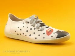 Coupon ? Alce ? Shoes 9235 - Blanc Noir - Femme Chapeau - Ballerine ?