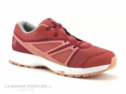 Coupon ? Enfant Salomon SENSE Garnet Rose Beet Corail - Basket Sport Rando Fille ?