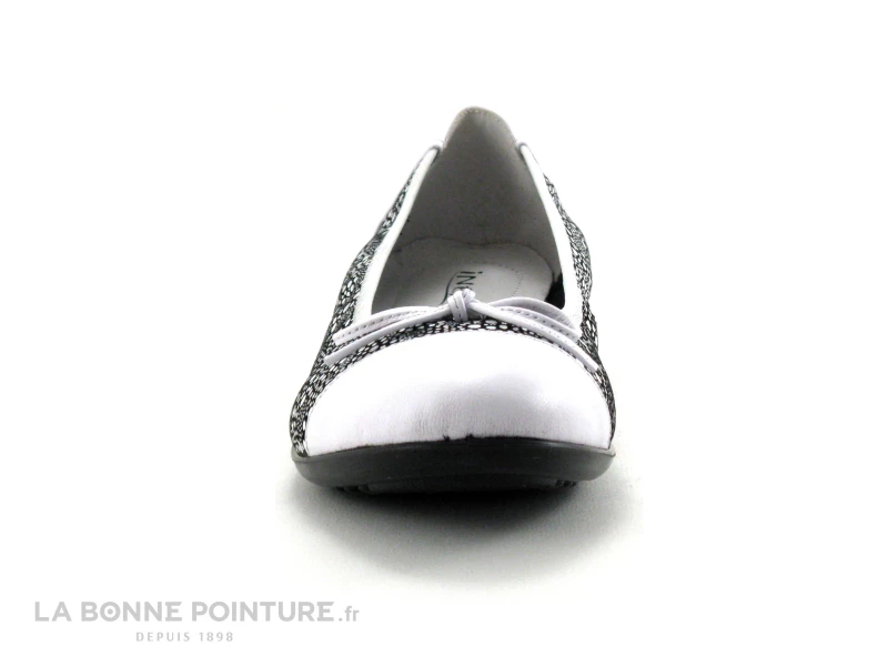 Budget ? Inéa Femme Inea ILONA Blanc Grany Noir - Ballerine ? 2 Budget ? Inéa Femme Inea ILONA Blanc Grany Noir - Ballerine ? – Image 2