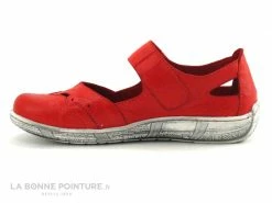 Grosses soldes ? Femme Com Un Point MAGAMA Red - Ballerine Rouge Avec Bride Velcro ? -Mustang Shop unnamed file 1921