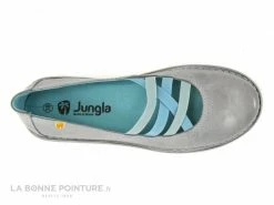 Promo ? Jungla 4751 - Ballerine Grise Femme - Elastiques Bleus ? -Mustang Shop unnamed file 1945