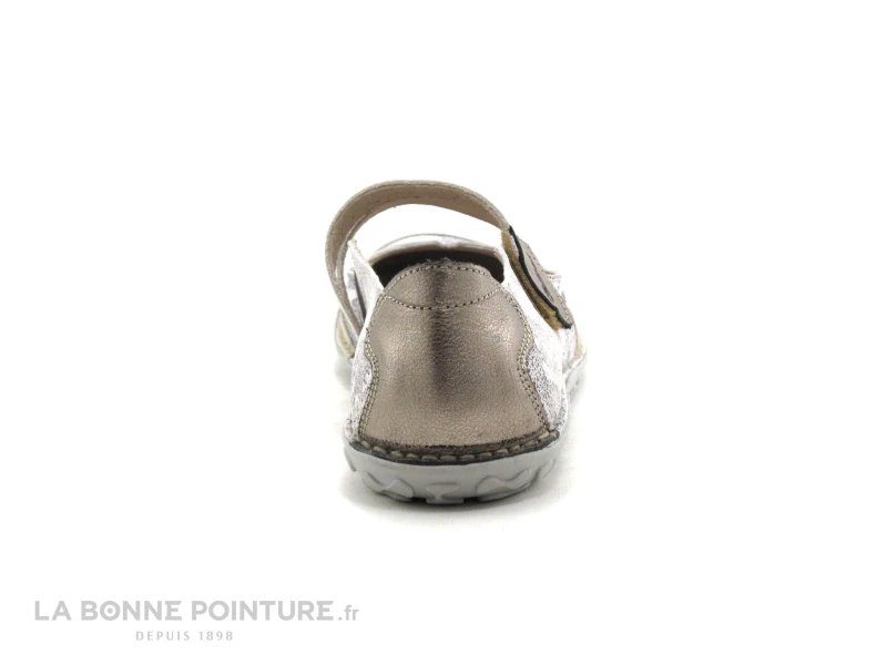 Budget ? Femme Alce ? Shoes 9166 - Beige - Imprime Noir Blanc Bone - Ballerine Velcro ? 4 Budget ? Femme Alce ? Shoes 9166 - Beige - Imprime Noir Blanc Bone - Ballerine Velcro ? – Image 4