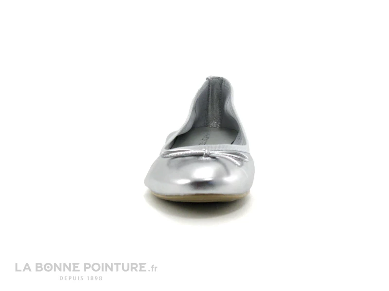 Bon marché ? Femme Marco Tozzi Premio 2-22122-22 Silver - Ballerine Cuir Argent ? 2 Bon marché ? Femme Marco Tozzi Premio 2-22122-22 Silver - Ballerine Cuir Argent ? – Image 2