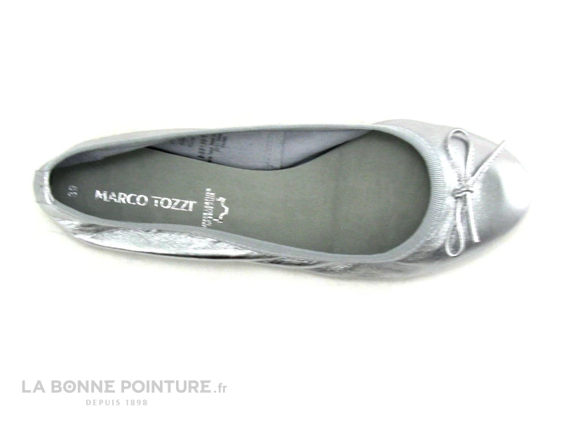 Bon marché ? Femme Marco Tozzi Premio 2-22122-22 Silver - Ballerine Cuir Argent ? 6 Bon marché ? Femme Marco Tozzi Premio 2-22122-22 Silver - Ballerine Cuir Argent ? – Image 6