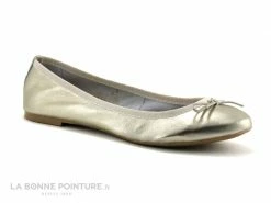 Remise ❤️ Femme Marco Tozzi Premio 2-22122-22 Platinium - Ballerine Cuir Or ?