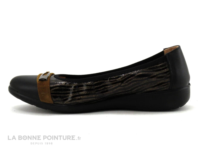 Bon marché ? Inéa Femme Inea SACHET Zebre Noir Marron - Ballerine Souple ? 3 Bon marché ? Inéa Femme Inea SACHET Zebre Noir Marron - Ballerine Souple ? – Image 3