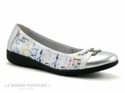 Vente flash ? Inéa Inea INDIRA Argent Multi - Ballerine Fantaisie Femme ?