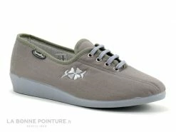 Budget ? Femme Semelflex Java 2 Gris Chaussure En Toile Lacet ?