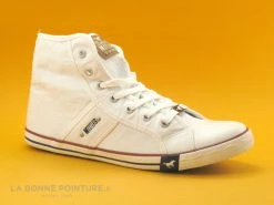 De gros ? Mustang ? Shoes Mustang 1099-502 Blanc - Basket Montante Femme ?