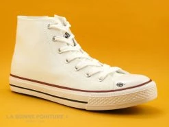 Acheter ? Femme Dockers 38AY670 500 Weiss - Basket Montante Toile Blanche ✨