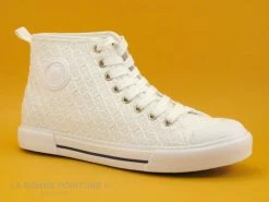 Tout neuf ? Les Tropéziennes M.Belarbi Femme Tropeziennes MOLOKAI Blanc Broderie - 42551 - Basket Montante ⌛