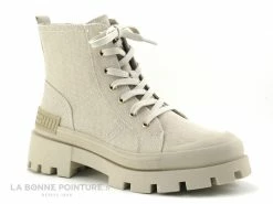 Bon marché ? Marco Tozzi 2-25221-28 Sand - ? Boots Femme Toile Beige Lacet Et Zip ?