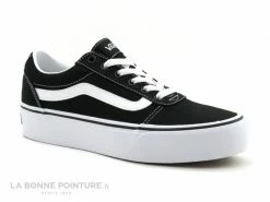 Sortie ? Femme Vans WARD PLATFORM Black White - VN0A3TLC1871 - Basket Plateforme ✨