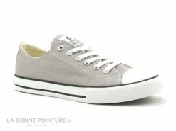 Promo ? Junior Victoria 06550 Gris - Tennis Toile Gris - Beige ❤️