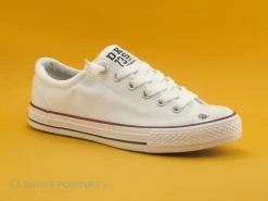 Grosses soldes ? Junior Dockers 38AY613 710 500 Weiss - Basket Toile Blanche ?