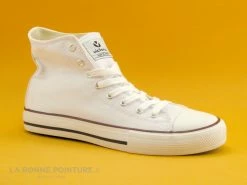 Le moins cher ? Junior Victoria 06500 Blanc - Tennis Montante Toile Femme ?