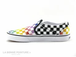 Acheter ? Junior Vans ASHER Rainbow Check - Basket Damier Noir Multi ❤️ -Mustang Shop unnamed file 2626