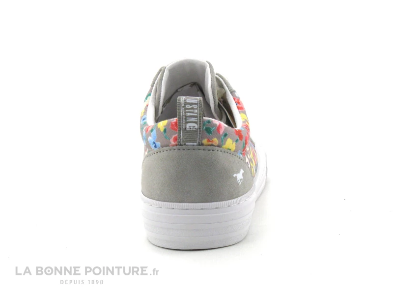 Remise ✨ Mustang ? Shoes Mustang 1420-302-22 Gris Clair - Fleuri - Basket Mode Femme ? 4 Remise ✨ Mustang ? Shoes Mustang 1420-302-22 Gris Clair - Fleuri - Basket Mode Femme ? – Image 4