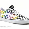 Sortie ? Junior Vans WARD Rainbow Check - Damier Noir Multi - Basket LACET ? -Mustang Shop unnamed file 2975