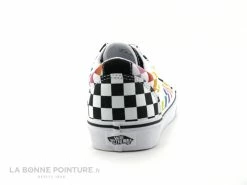 Sortie ? Junior Vans WARD Rainbow Check - Damier Noir Multi - Basket LACET ? -Mustang Shop unnamed file 2978