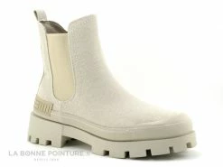 Nouveau ⌛ Marco Tozzi 2-25420-28 Sand - ? Boots Chelsea Femme Toile Beige ?