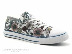Top 10 ⭐ Femme Dockers 48KM607 - Blanc Et Fleuri - Basket Toile F ✨ -Mustang Shop unnamed file 3021