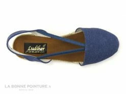Top 10 ? Femme Ludiher 365 Marino - Espadrille Talon Compense - Toile Bleue ? -Mustang Shop unnamed file 3041