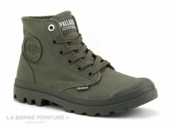 Top 10 ? Femme Palladium MONO CHROME Olive Night - Chaussure Montante Kaki ?