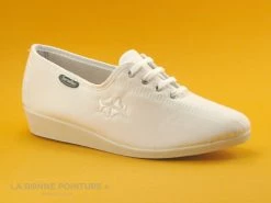 Meilleure vente ? Semelflex Java Blanc - Chaussure En Toile Femme - Lacet ?