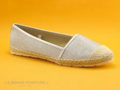 Budget ? Femme Dees ? Shoes 62700T - Argent - Espadrille Brillante ✔️