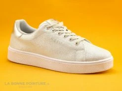 Remise ? Junior Kappa SAN REMO - White Grey Silver - 304ME60 - ? Sneakers Fille ?
