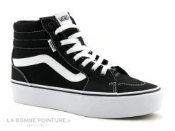Vente flash ? Junior Vans FILMORE Hi Platfo Canvas Black - Basket Montante Plateforme ?