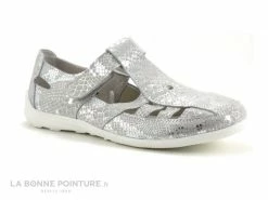 Tout neuf ? Sweet R MAYANO Argent - ? Sandale Femme Bride Velcro ?