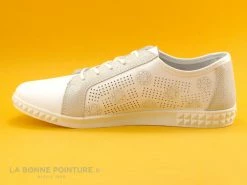 Vente flash ❤️ Moran's Morans Wasado Blanc Argent - Basket Cuir Femme ? -Mustang Shop unnamed file 3361