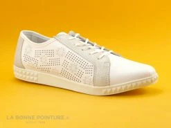 Vente flash ❤️ Moran's Morans Wasado Blanc Argent - Basket Cuir Femme ? -Mustang Shop unnamed file 3363