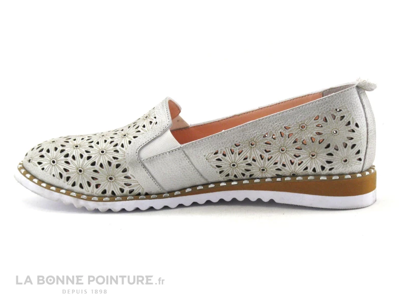 Coupon ? Femme Artiker 46C1431 Silver - Mocassin Perfore Gris Metallise ? 3 Coupon ? Femme Artiker 46C1431 Silver - Mocassin Perfore Gris Metallise ? – Image 3